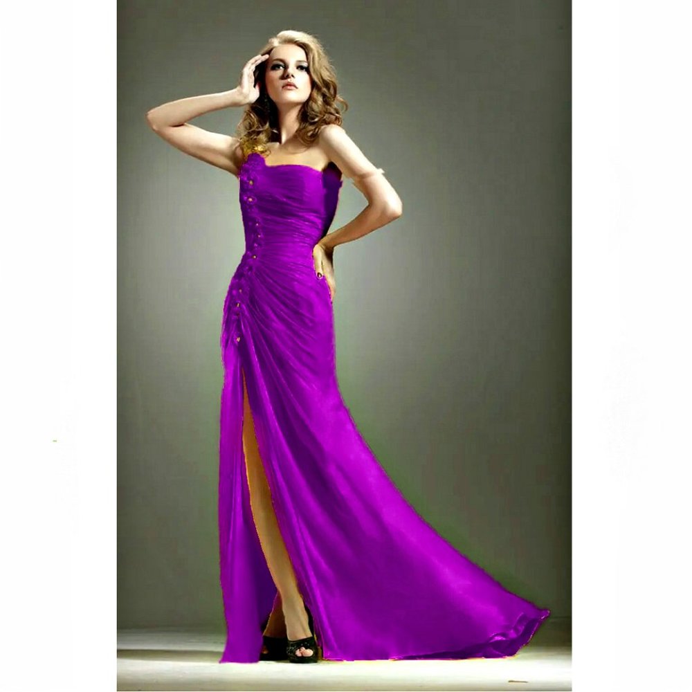 NWT ANNY LEE High Side Slit Fit and Flare Formal Gown Prom Dress,XS,S,M,L,XL,2XL
